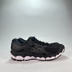 Mizuno Wave Sky 2 Black Running Shoes Cushion Sneakers J1GD180209 Women's Size 9